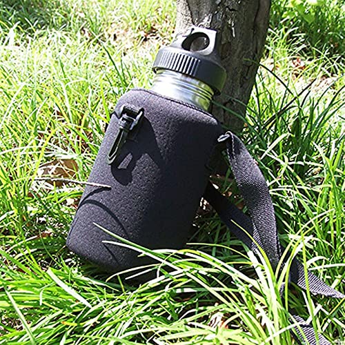 Sportfles Cover Travel Rvs Single Layer Tea Water Bottle Carrier Geïsoleerde Tas Houder Anti-Scald Cup Cover (Color : B) - Afbeelding 6