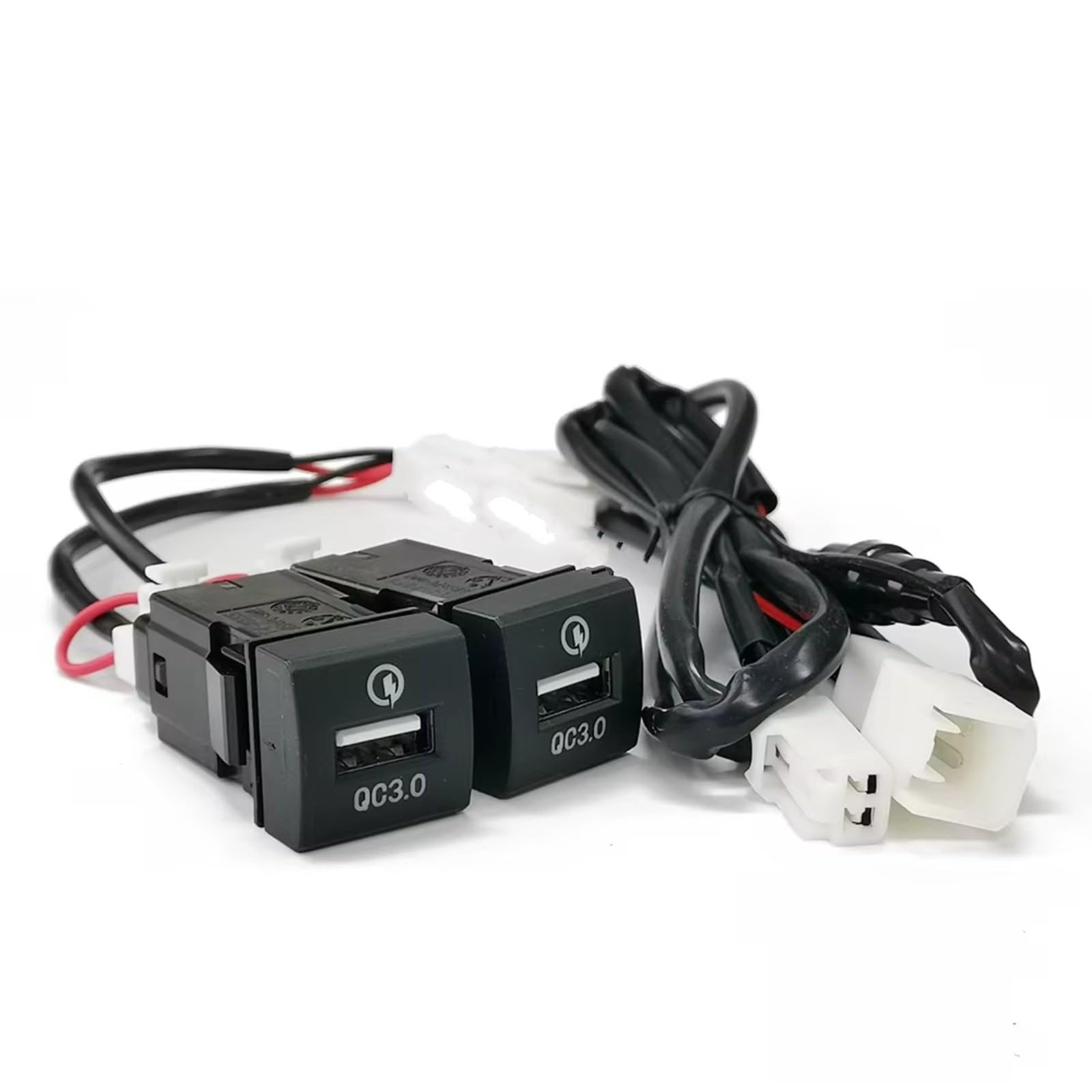 USB Port Center Kompatibel Mit Toyota Für Prado Für Rav4 2018-2022 Auto Dual Für Ladegerät QC3.0 Telefon Lade Interface Buchse Kompatibel USB-Ladeanschluss