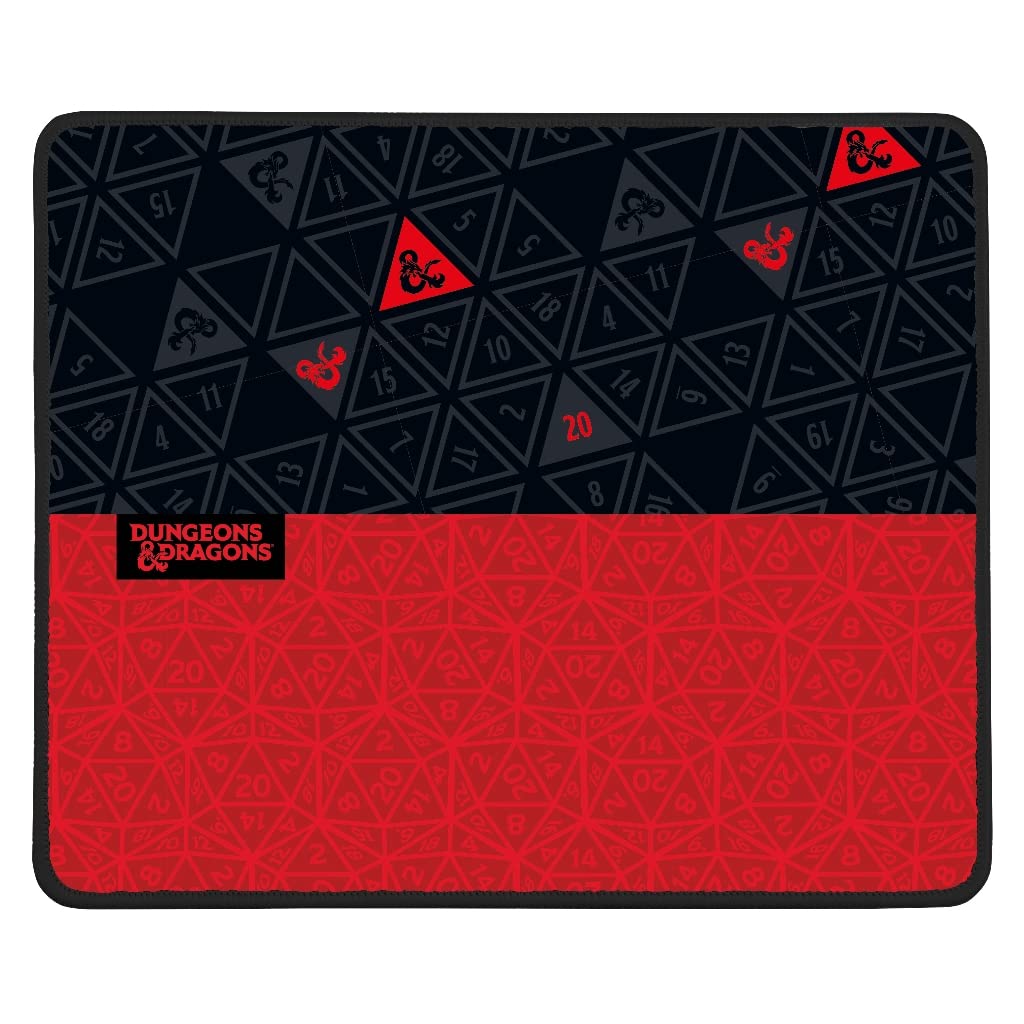 KONIX Tapis de souris Red & Black - Dungeons & Dragons