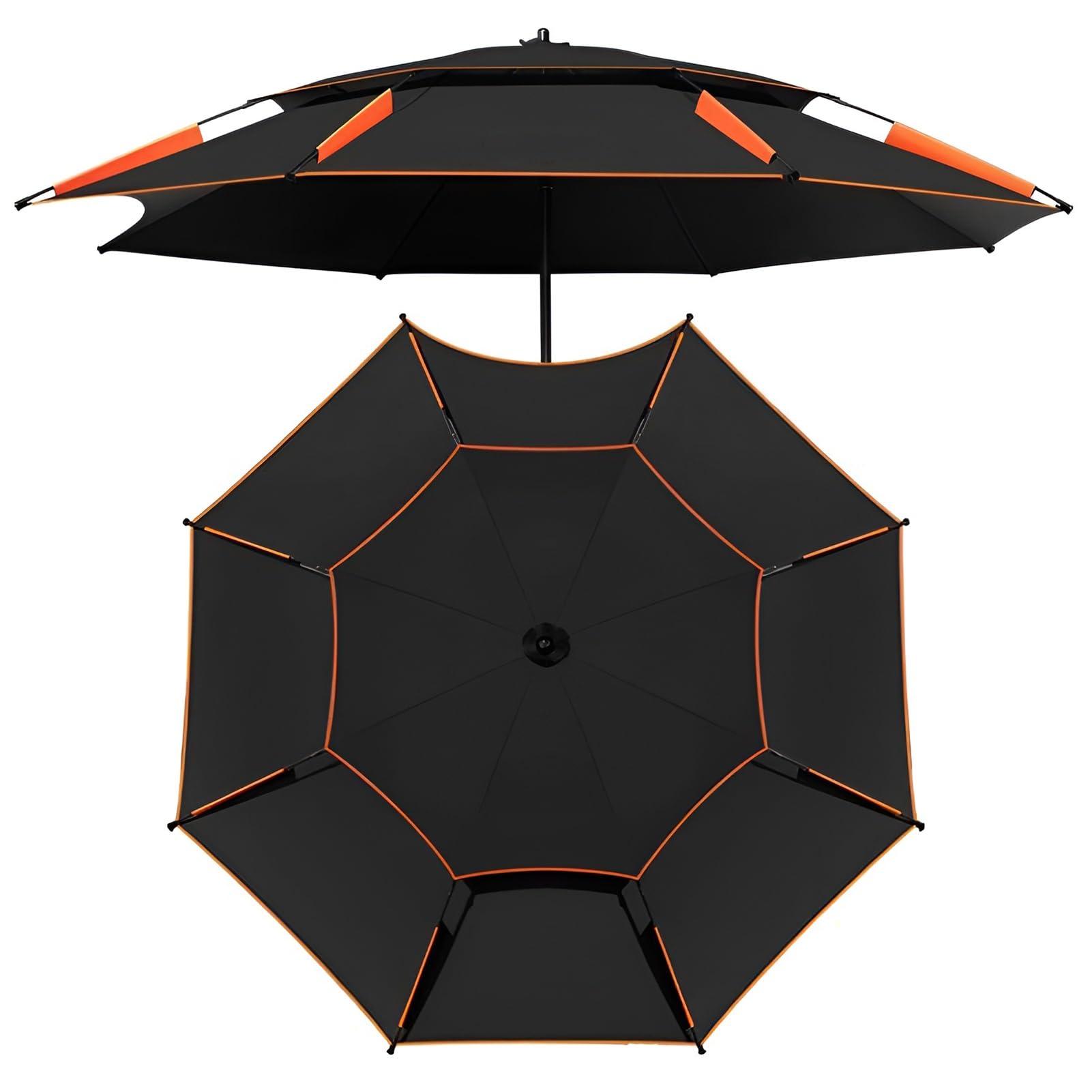 Parasol plażowy 200/220/240/260 cm z torbą transportową, przenośny parasol wędkarski z regulacją nachylenia, ochrona UV 50+, odporny na wiatr