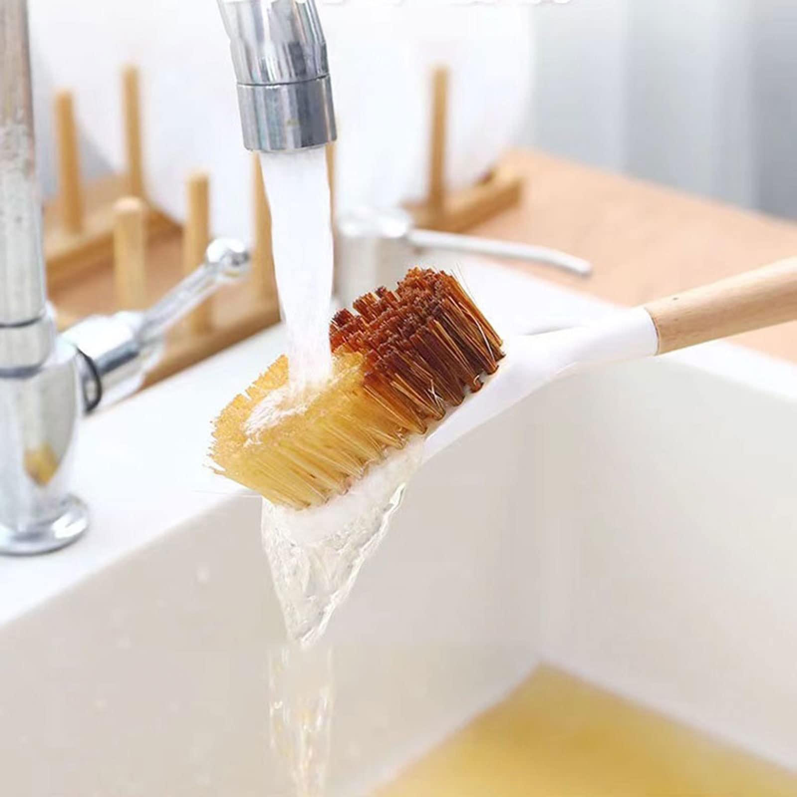 Spazzola per pentole Spazzola per la Pulizia a Manico Lungo Non Fa Male Pentola Lavapiatti Spazzola per pentole Spazzola per la Pulizia della Cucina