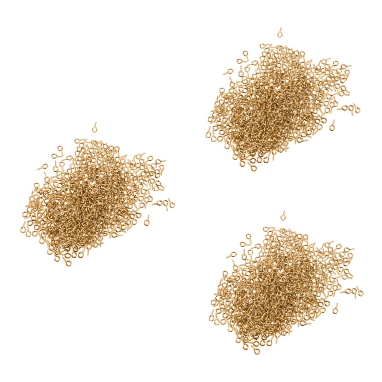 OSALADI 3sets Ergonomic Design Eye Screw Eye Bolts Precise and Safe for DIY Jewelry Making and Creative Projects 300pcs*3