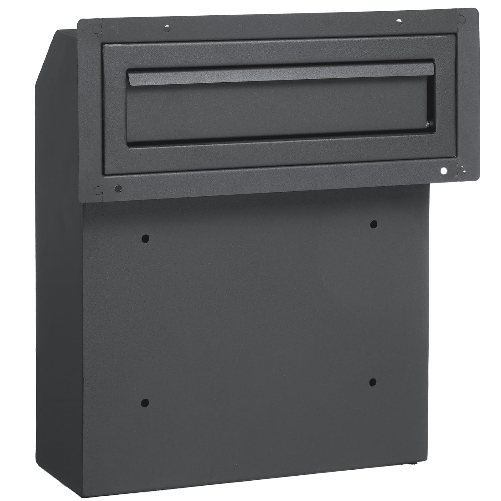 VEVOR Buzón Empotrable de Puerta 305x155x360 mm Acero Resistente Cerradura con Código de Combinación Gris