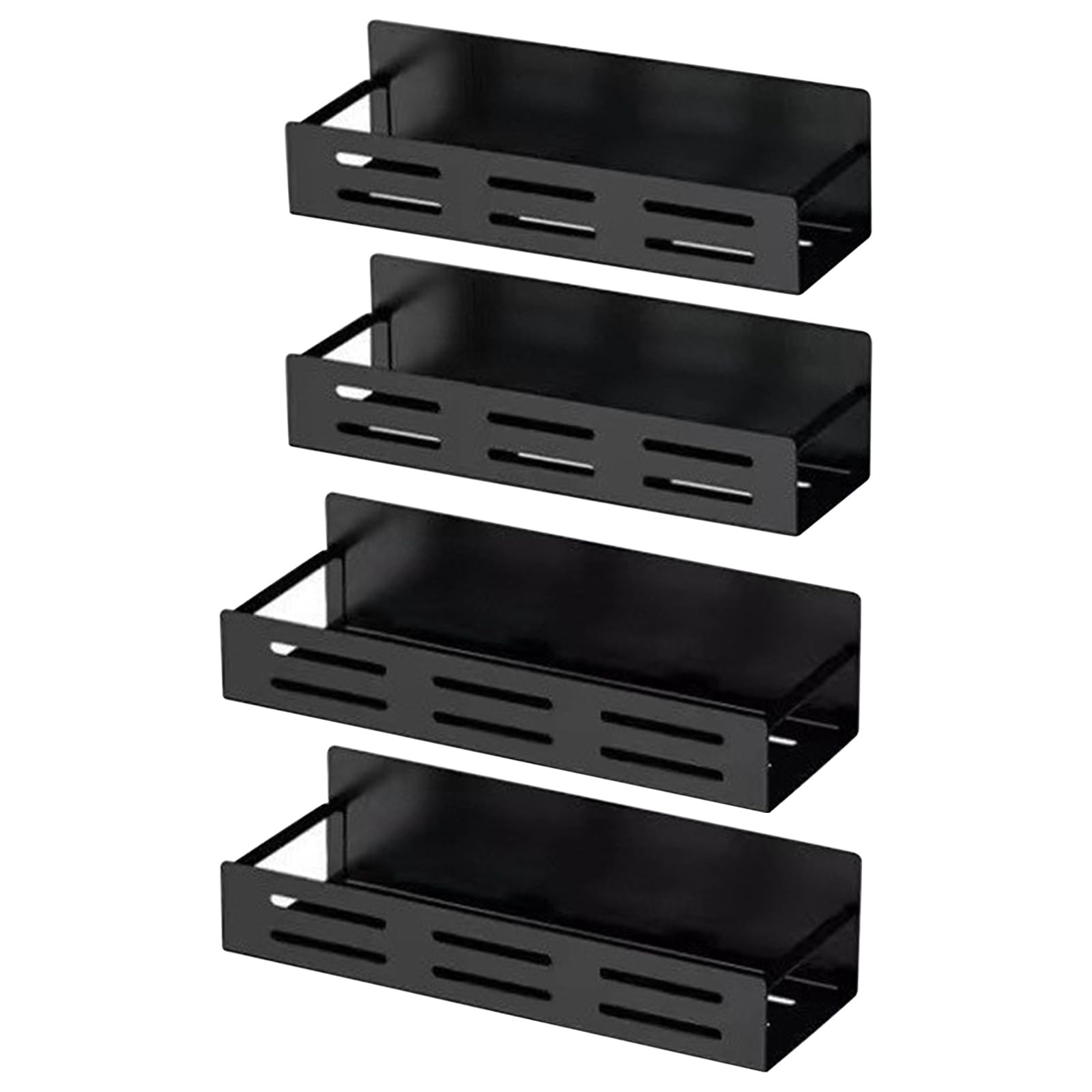 Magnetisches Gewürzregal – 4 starke Halterungen für Küche & Kühlschrank, sichere Aufbewahrung für Gewürzgläser und kleine Flaschen, perfekter Nizer für optimale Platzeffizienz