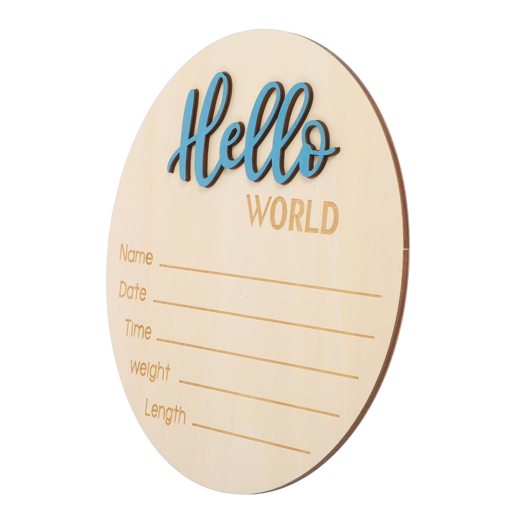 SHOWERORO Wooden Birth Announcement Sign Newborn Name Sign Baby Photography Prop