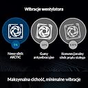 ARCTIC P14 PWM PST A-RGB - Case Fan, 140 mm PWM, Optimised for Static Pressure, Semi-Passive: 0-1900 RPM, 5V 3 Pin A-RGB LED, Single Fan - Black, ACFAN00239A gallery image