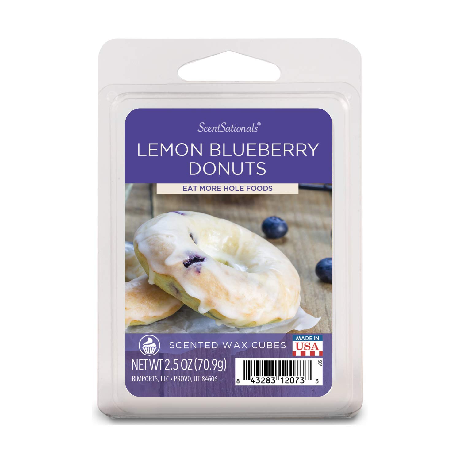 Scentsationals Wax melt, Lemon Blueberry Donut
