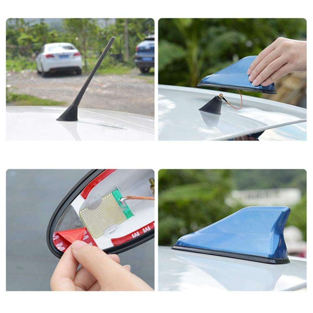 Antena samochodowa płetwa rekina samochodowa antena sygnałowa anteny anteny dachowe dla opla Antara 2006-2018 Saturn Vue 2008-2010 Vauxhall Antara 2007-2016 (Color : White)