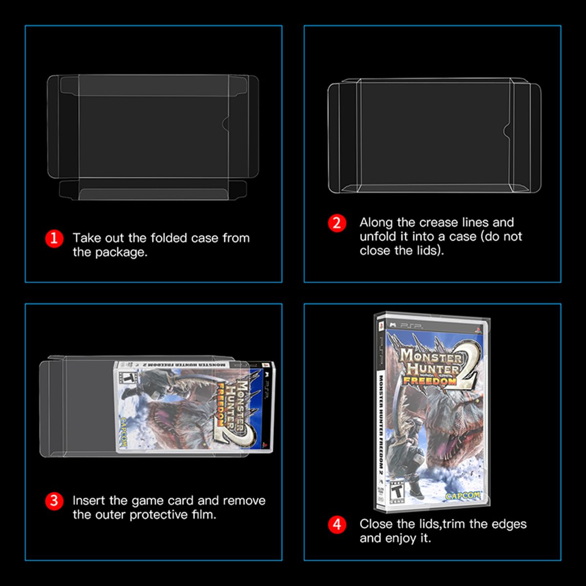 Amazon.com: 10 PCS Clear Protective Display Case for PSP Game