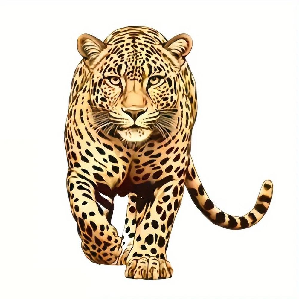 Cool Leopard Car Sticker Waterproof Material Accessories for Cars Trucks Motorcycles Walls Decal(15cm)