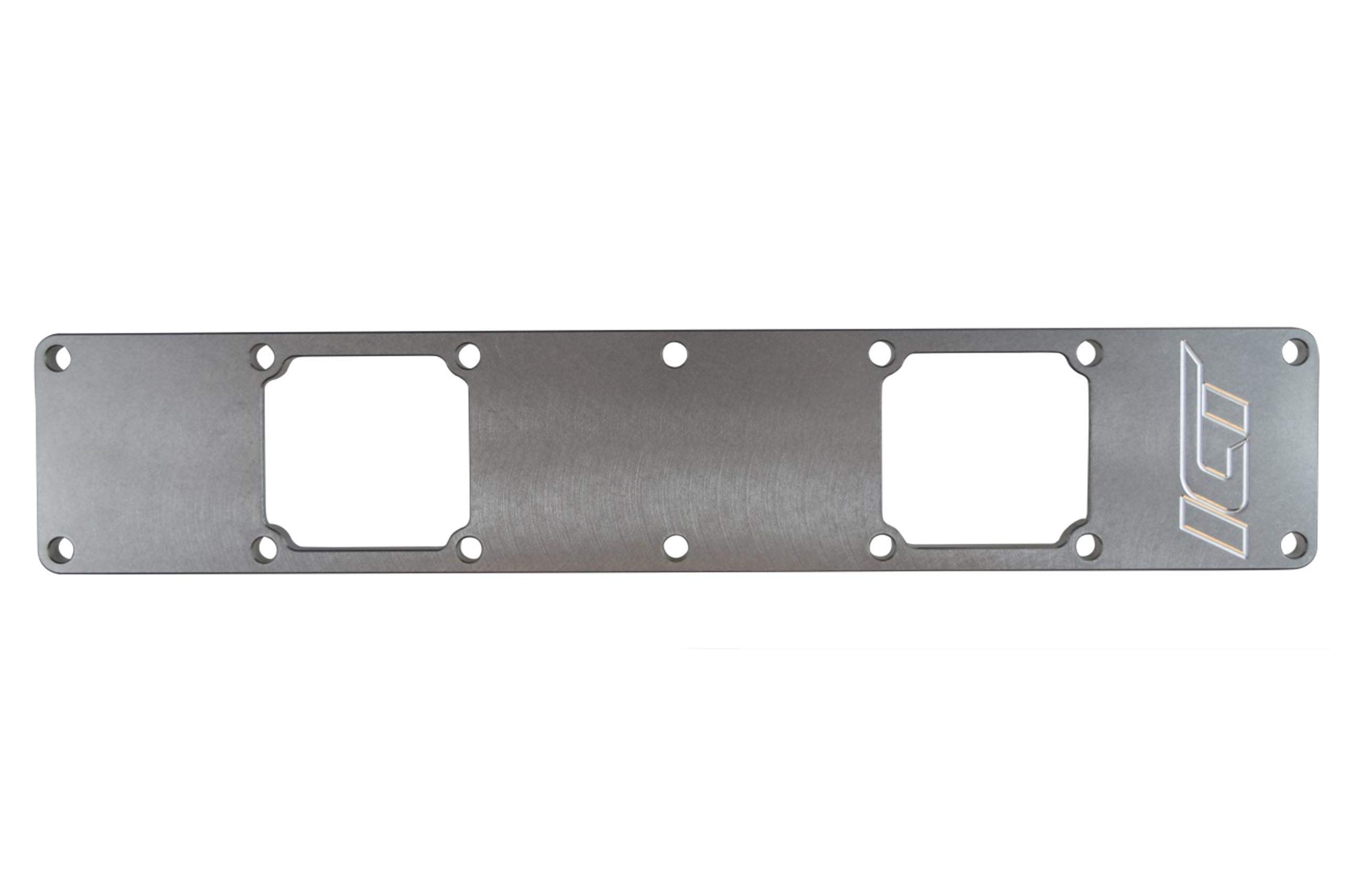 ICT Billet 5.9L Dual Intake Manifold Plenum Horn Plate 12 and 24 Valve Compatible with Dodge Ram Cum