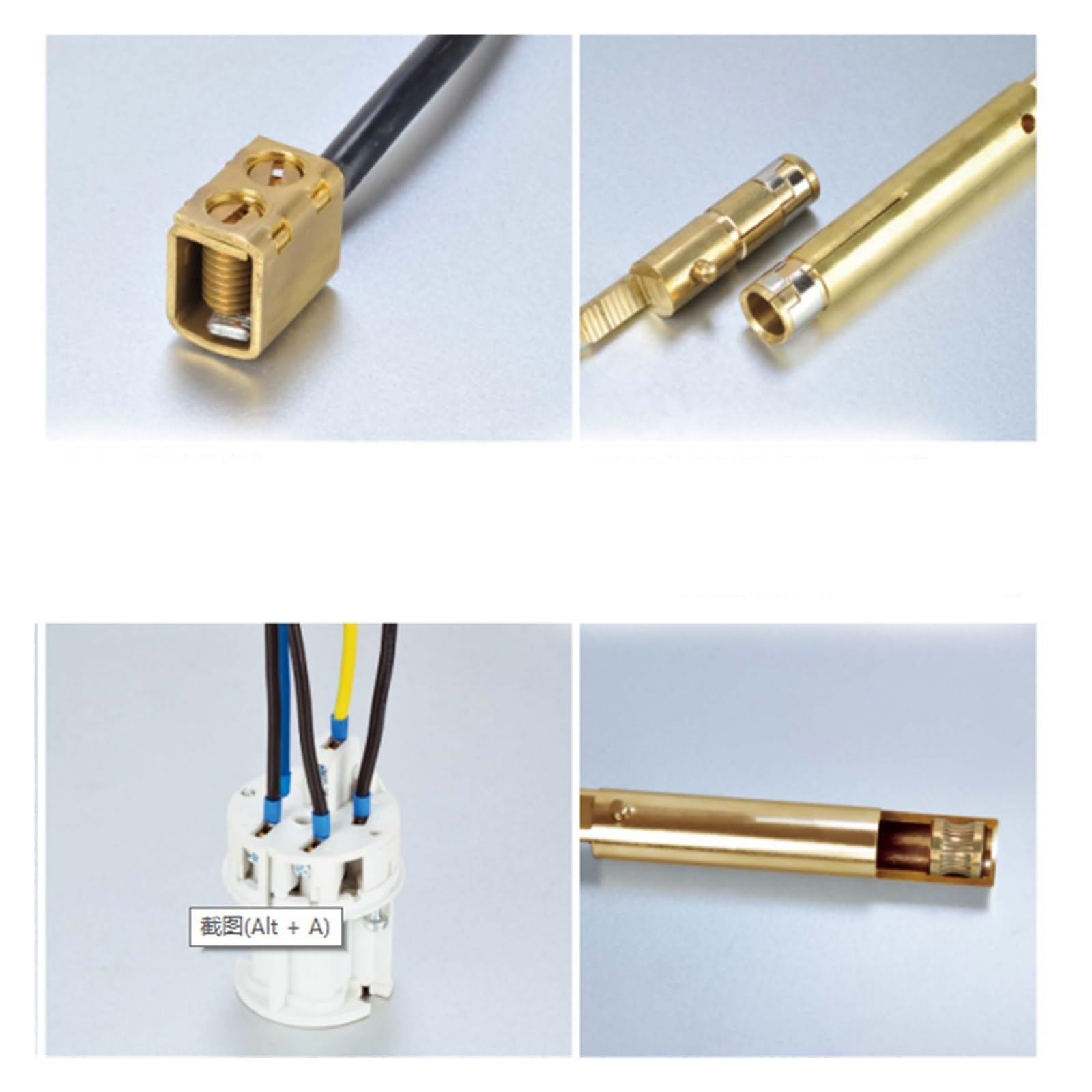 Conector de aviación industrial impermeable IP44 con conector macho y hembra 3 núcleos, 4 orificios 5 , 16/32 A(Connector 3p,16A)