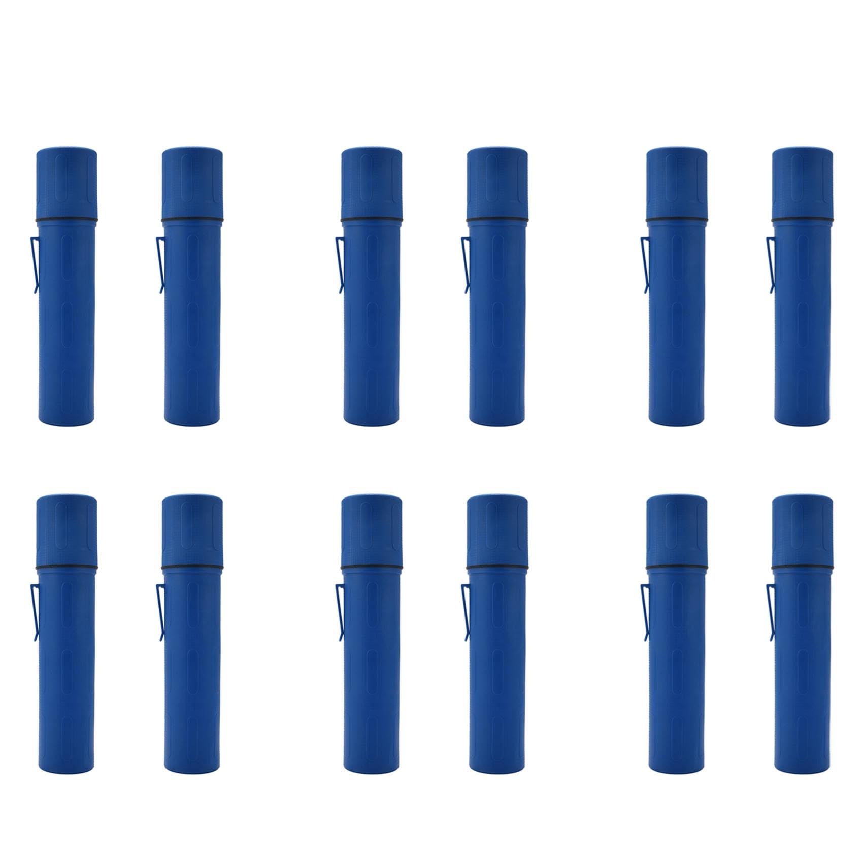 Jnchdghwa Blue 12Pcs 10Lb Guard Welding Weld Electrode Rod Storage Tube Container Hold Cannister