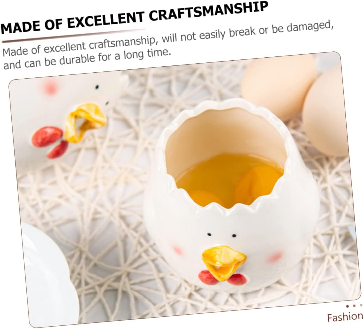 Alipis Cute Ceramic Chicken Egg Separator Tool for Baking Yolk and White Filter Kitchen Supplies for Cooking