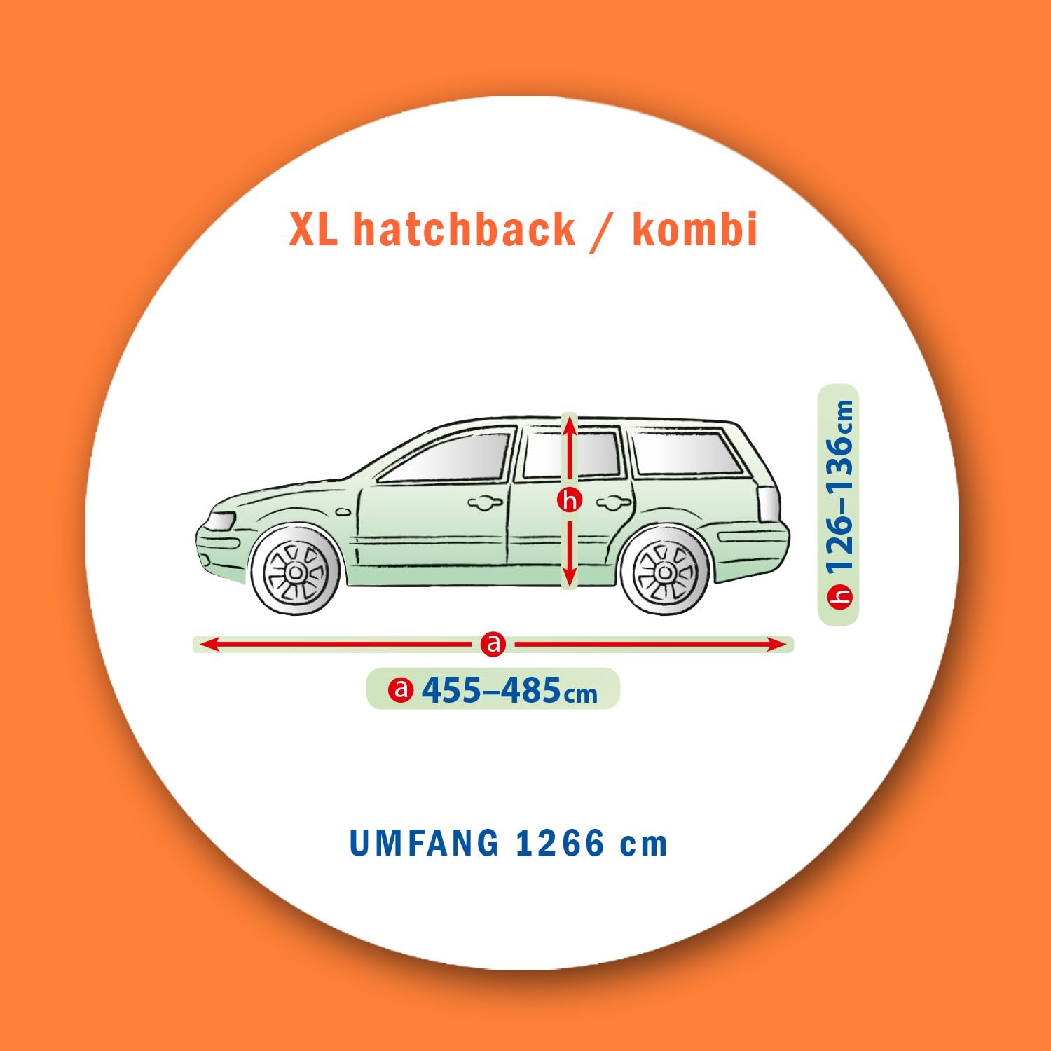 Pokrowiec na samochód, kompletny garaż, kompatybilny z Volkswagen ID.7 kombi, garaż samochodowy, wodoszczelny, oddychający, odporny na promieniowanie UV, ochrona przed zamarzaniem, do użytku wewnątrz