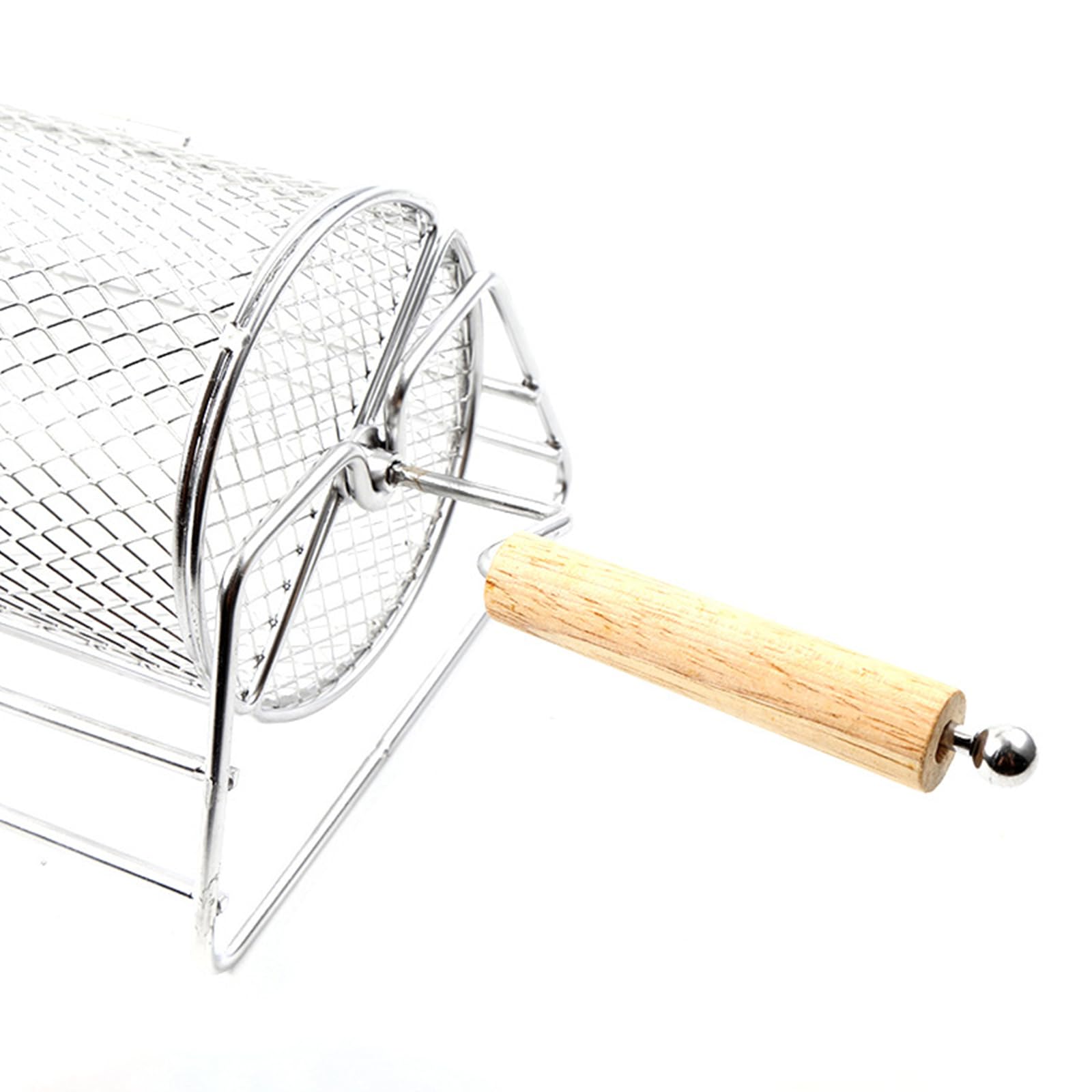 Attrezzo da cucina Barbecue Griglie Cestino per Campeggio con Telaio in Acciaio Inox e Foro Appeso Anche Riscaldamento Barbecue