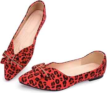 【PORTERNA】Ribbon Leopard Flat Shoes PORTERNA】Ribbon Leopard Flat Shoes