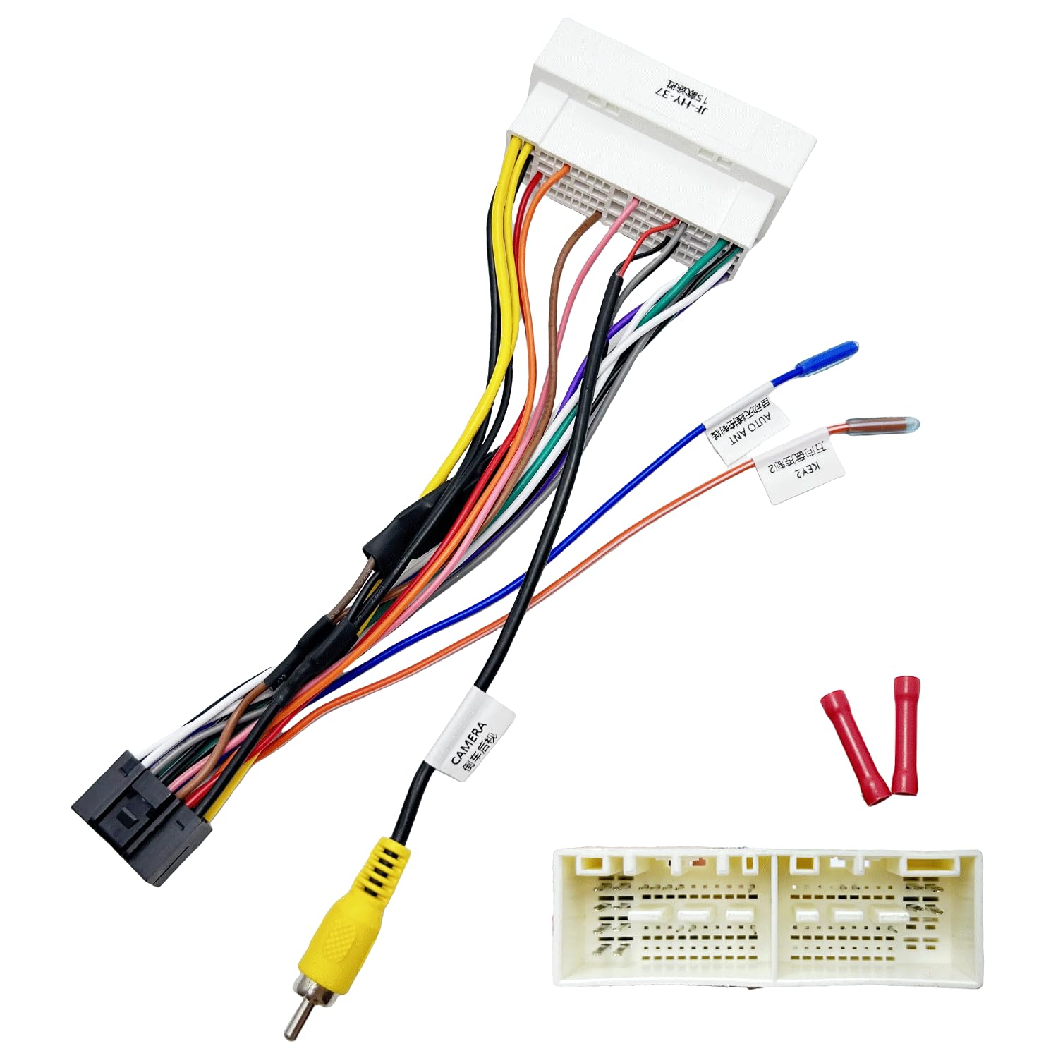 Amazon.com: 16Pin ISO Aftermarket Radio Harness Adapter for