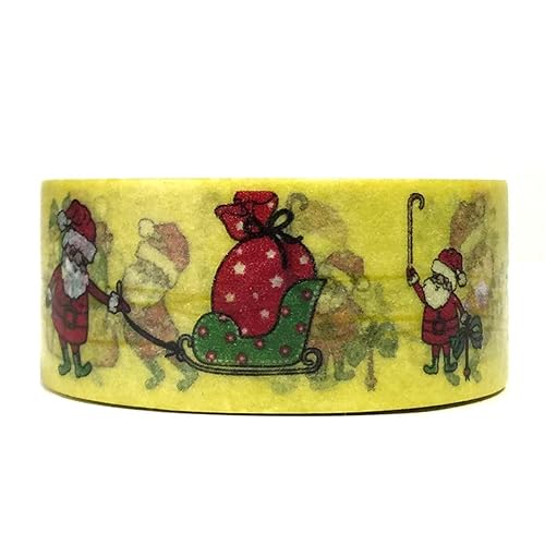 Miniatura 8 de Wrapables Cinta adhesiva Washi de patrones coloridos, estrellas negras