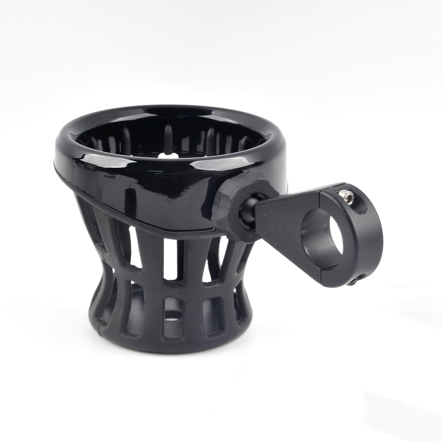 PANICAL Motorcycle Bike Universal Water Cup Holder Suitable for 1 inch or 25mm Round Handlebars (Black Small)