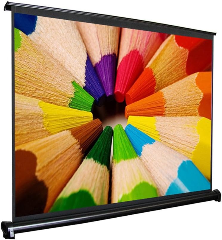 Freegoing Mini Portable Table Screen 50 Inch 16:9 Projector Screen for Business Outdoor Indoor Home Cinema