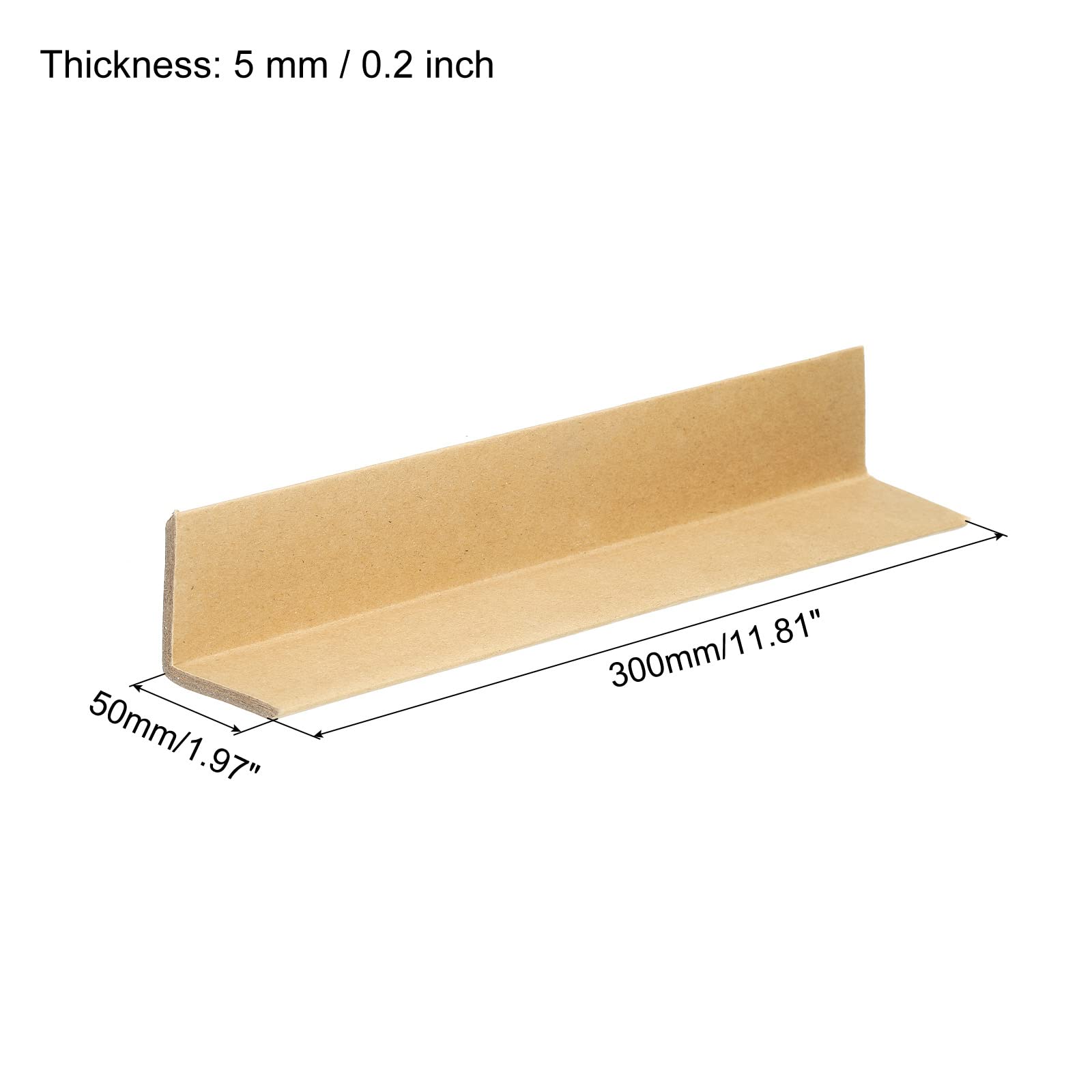 PATIKIL Réglable Carton Coin Protecteur Paquetage Cadre Protecteurs L Forme 300x50mm Épais 5mm pour Art, Paquetage, Expédition, Paquet de 24
