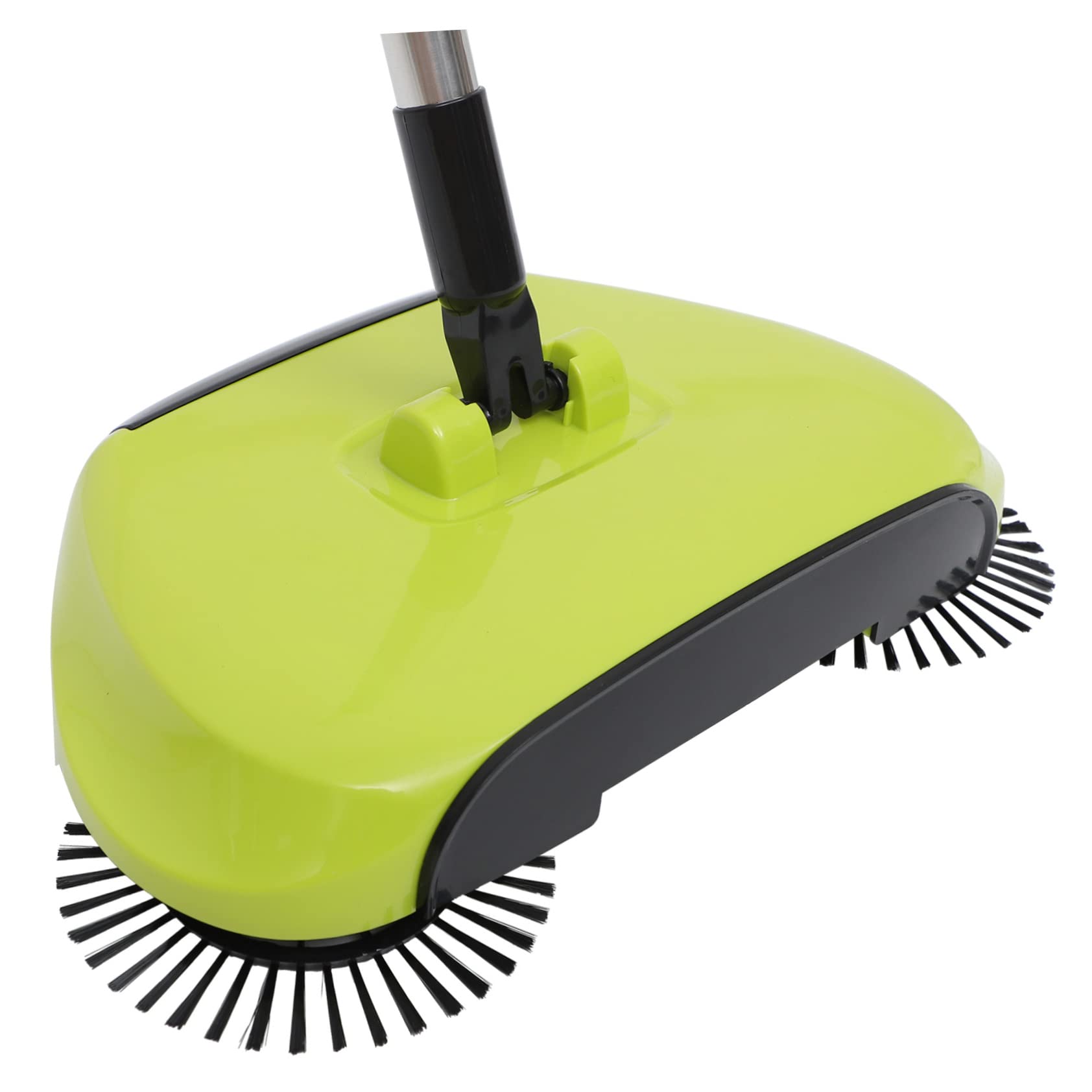 Cabilock Barredora de Pisos Manual Multifunción 3 Alturas Acero Inoxidable Abs Cepillo Pet Giratorio 360° Limpieza Hogar sin Pilas Cubo Cerrado Protección Niños
