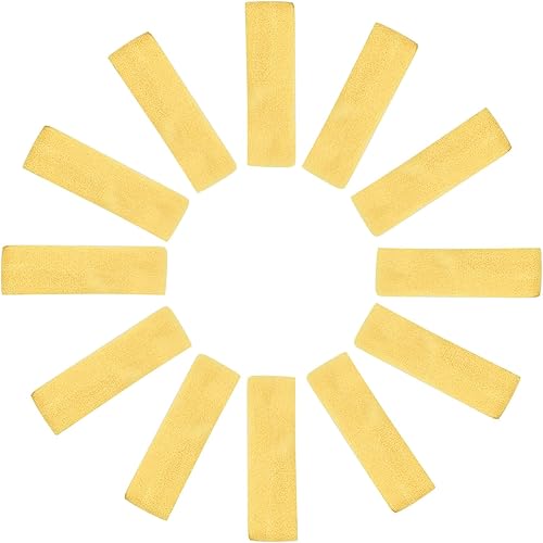 12 diademas deportivas para hombres y mujeres, banda de algodón colorido que absorbe la humedad, para ejercicio de gimnasio