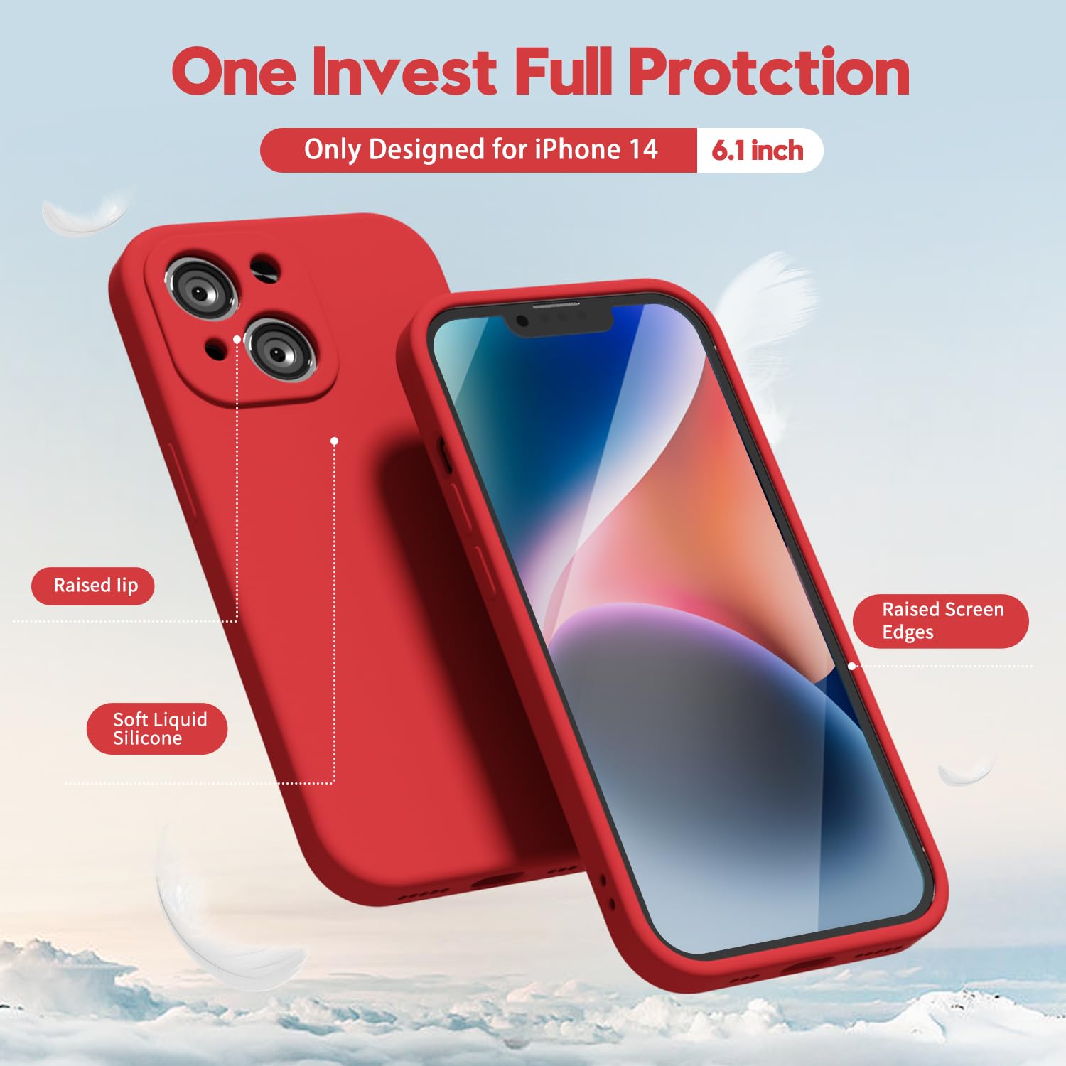 oakxco for iPhone 16 Pro Max Case Liquid Silicone, Soft Rubber Gel Elegant Aesthetic Basic Simple Cover, Cute Thin Slim TPU Matte Solid Color Plain Smooth Case for Women Girl, Light Pink — view 710