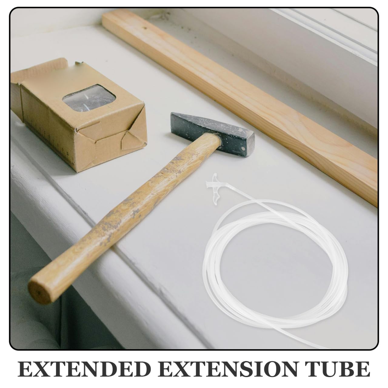 HOMSFOU 2pcs Spray Foam Extended Tube Spray Foam Replacement Tubes Hose Sprayer Foam Nozzle Sprayer Tube Gap Filling Foam Spray Replacement Plastic