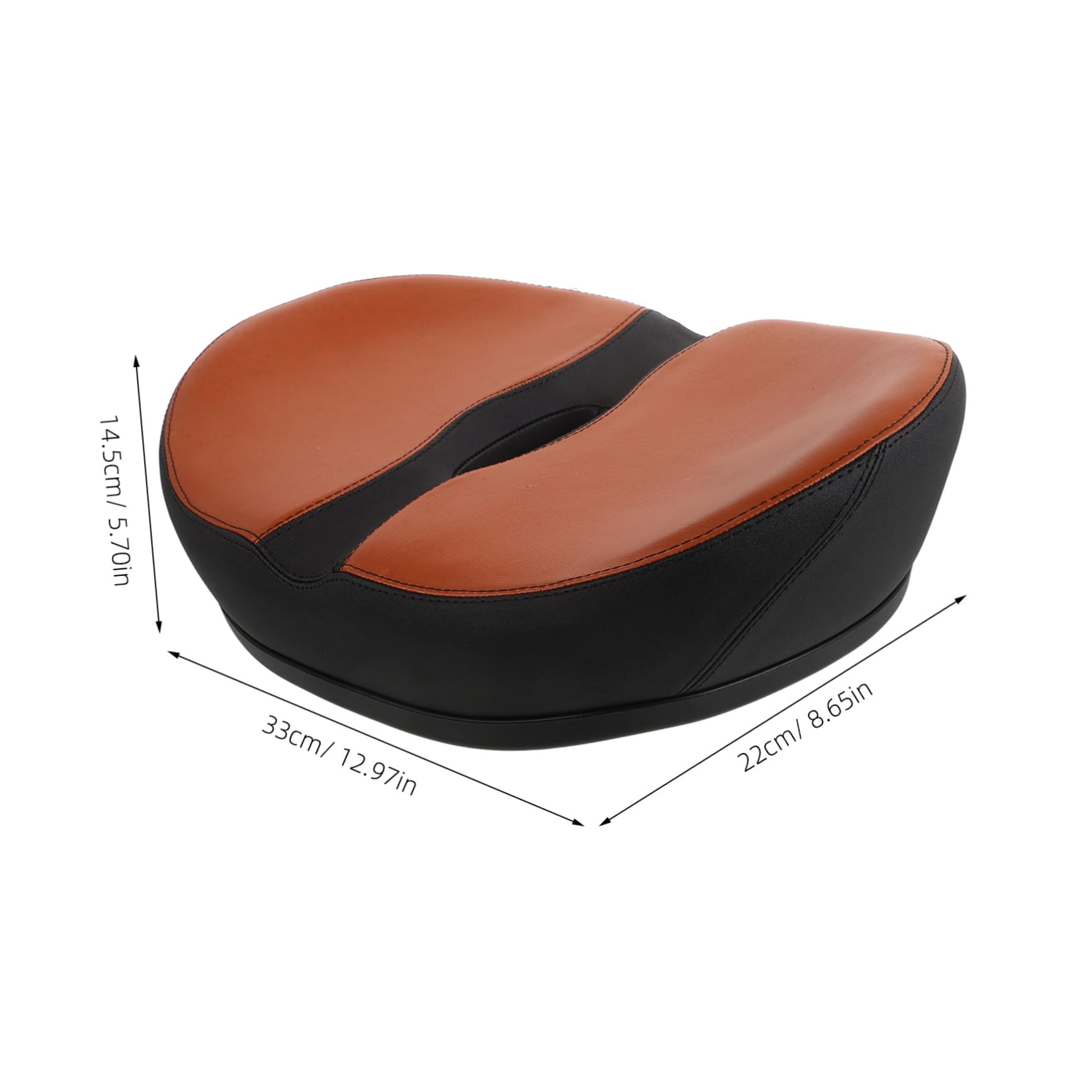 Ergonomischer Fahrradsitz Einfach zu Reinigen und Pflegen ohne Nase aus Polyurethanschaum mit Bequemer Polsterung Geeignet für Mountainbikes und Rennräder