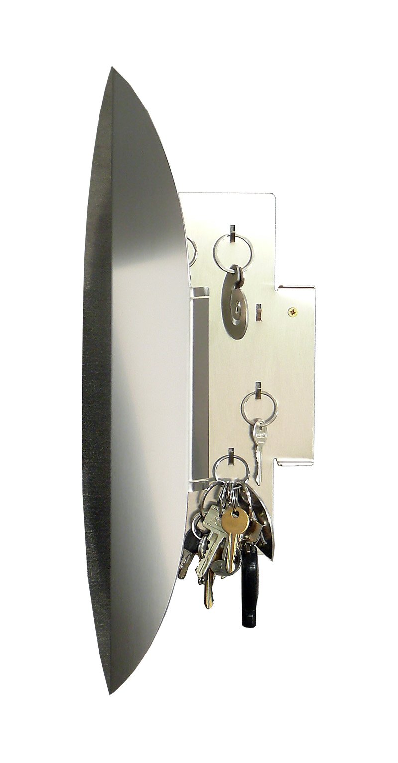 Schlüsselkasten, Schlüsselschrank, Schlüsselbrett. erhältlich in poliert, matt gebürstet und wild gebürstet. Made in Germany (matt gebürstet)
