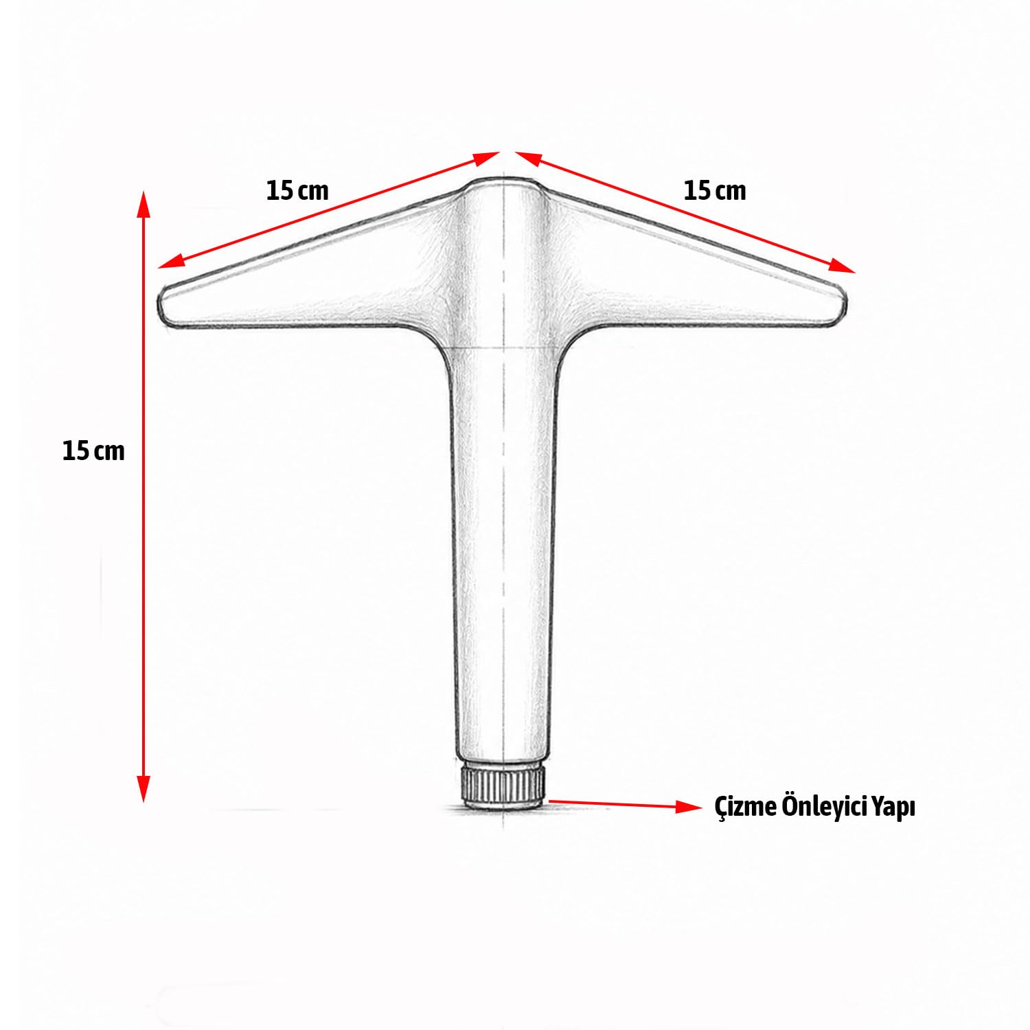 AYDOS 15 Cm Mat Altın Metal Mobilya Ayağı 1 Adet Dayanıklı Modern Tasarım Sehpa Dolap Koltuk Ayağı