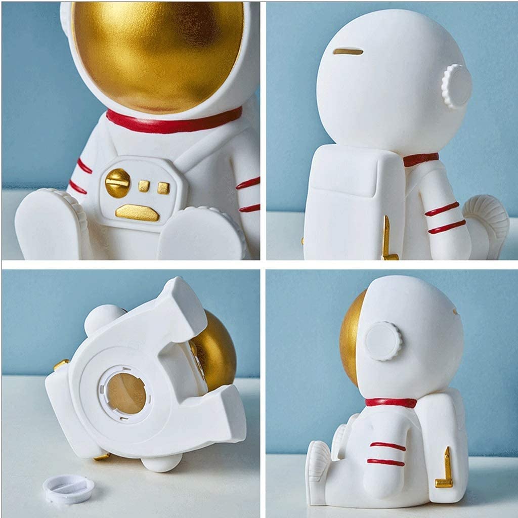 Sparschwein Spielzeug-Gummi-Astronaut-Sparschwein-Raumfahrer-Sparschwein-Dekor-Wohnzimmer-kreatives Geschenk Spardose(Standing Astronaut Model)