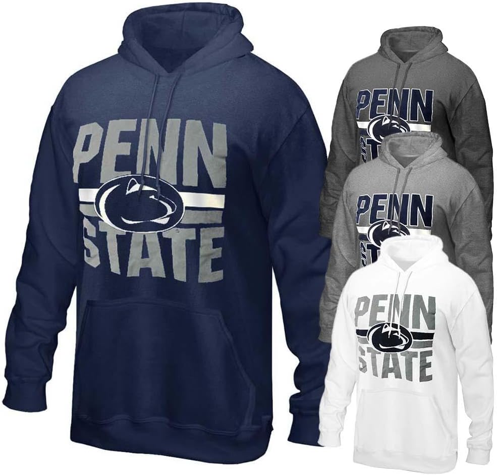 The Family Clothesline Penn State NCAA Officially Licensed Stripe Hoodie Sweatshirt