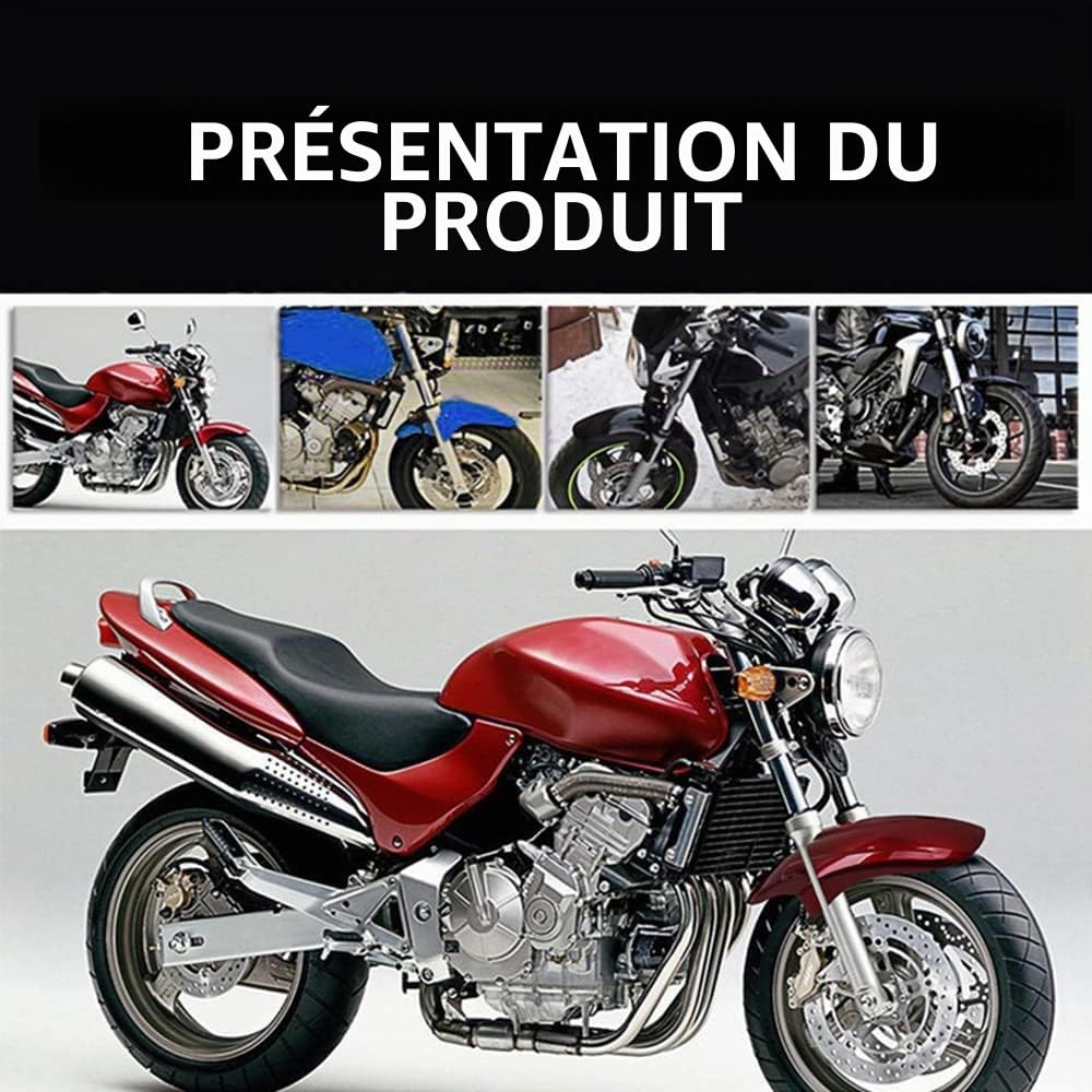 TPARIS Moto Avant Garde-Boue Carénage pour Honda CB600 CB600F Hornet 600 1998-2006 Splash Boue Garde Couvercle Cadre Durable Avant Roue Extension Pad,Black Style