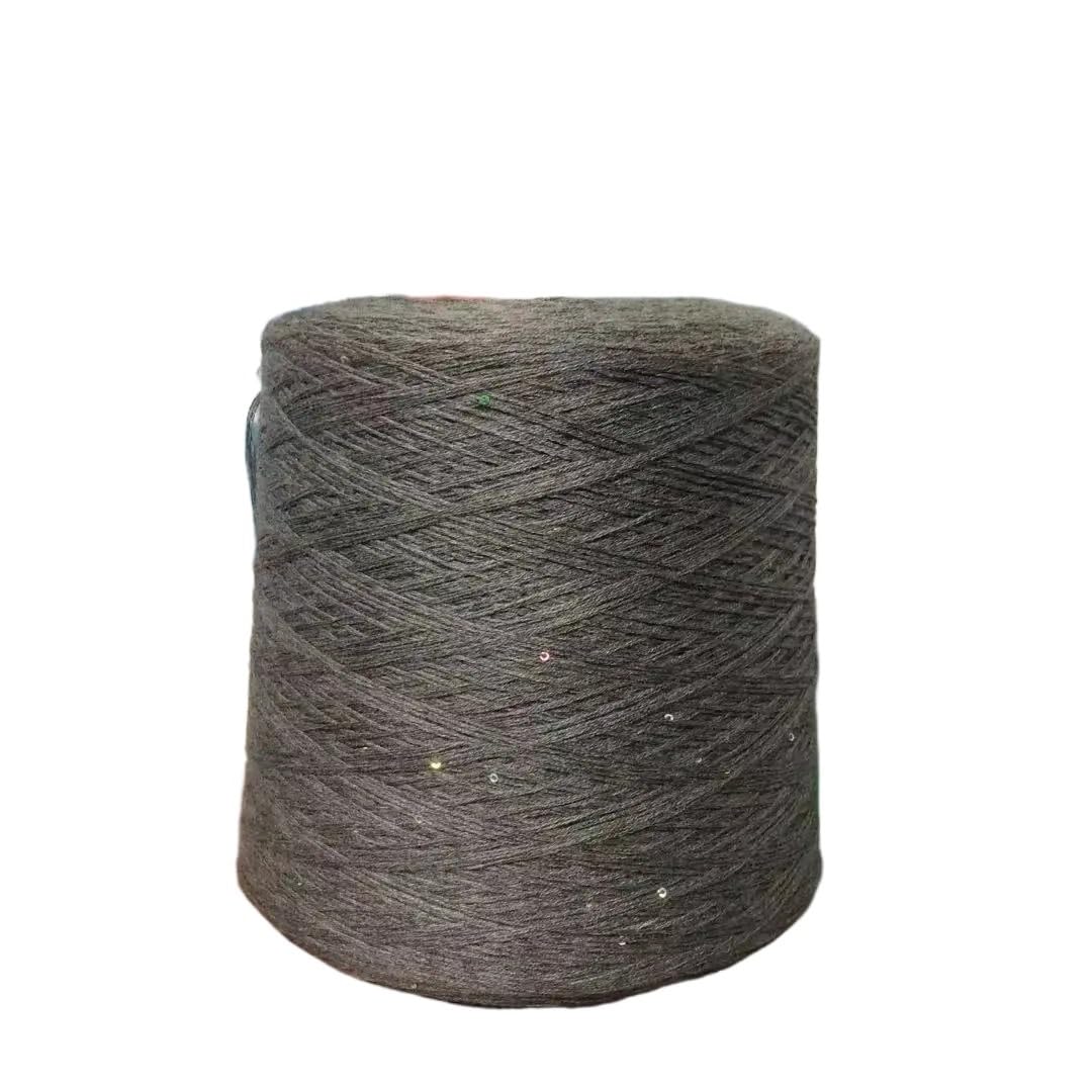 Hilo de lana merino de 500 g for tejer a mano, hilo de algodón for crochet, hilo for tejer, hilo for crochet hecho a mano(Light Black)