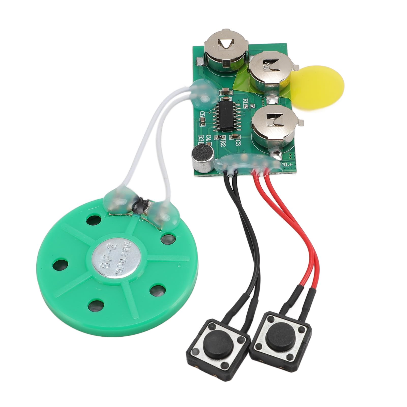 120 Secondes Chipe de Carte de Voeux DIY - Module de L'enregistreur Sonore avec Haut-Parleur, Musique de Module D'enregistrement de la Voix de Musique pour Cartes de Noël,