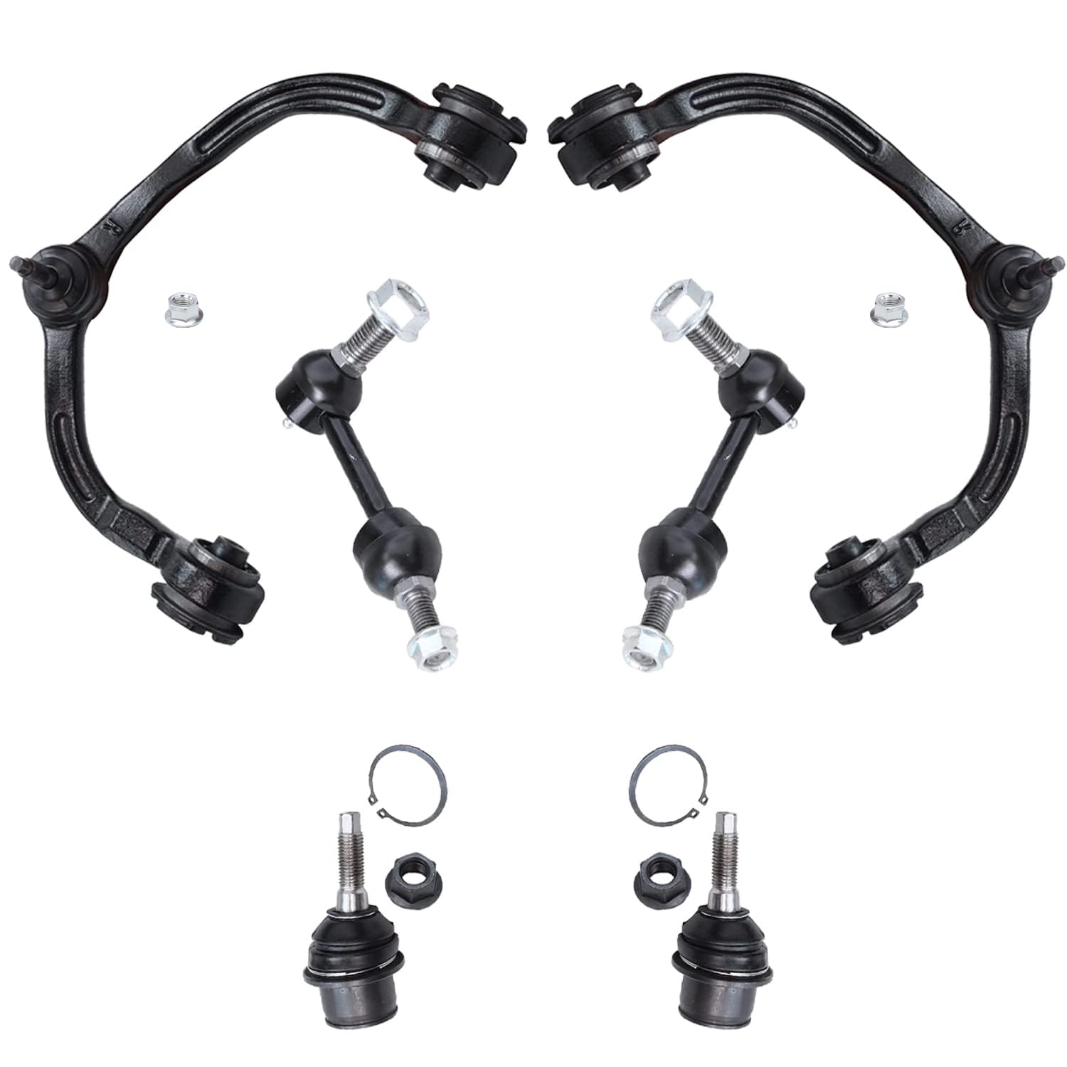 Detroit Axle - 6pc Front End Control Arms Kit for Ford Expedition