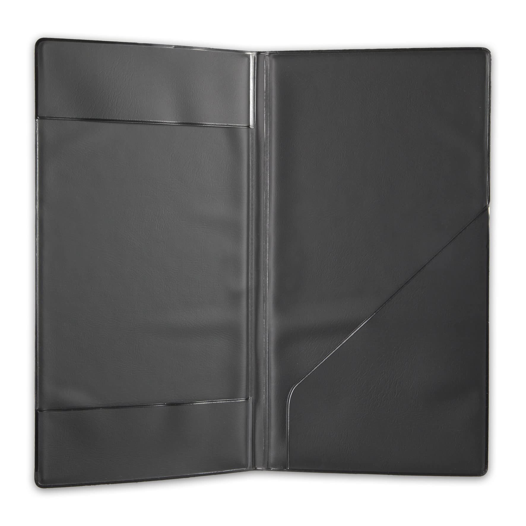 I LOVE MENU Risto Bill Holder with 2 Pockets, PVC, Black, 21.7 x 12 x 0.5 cm