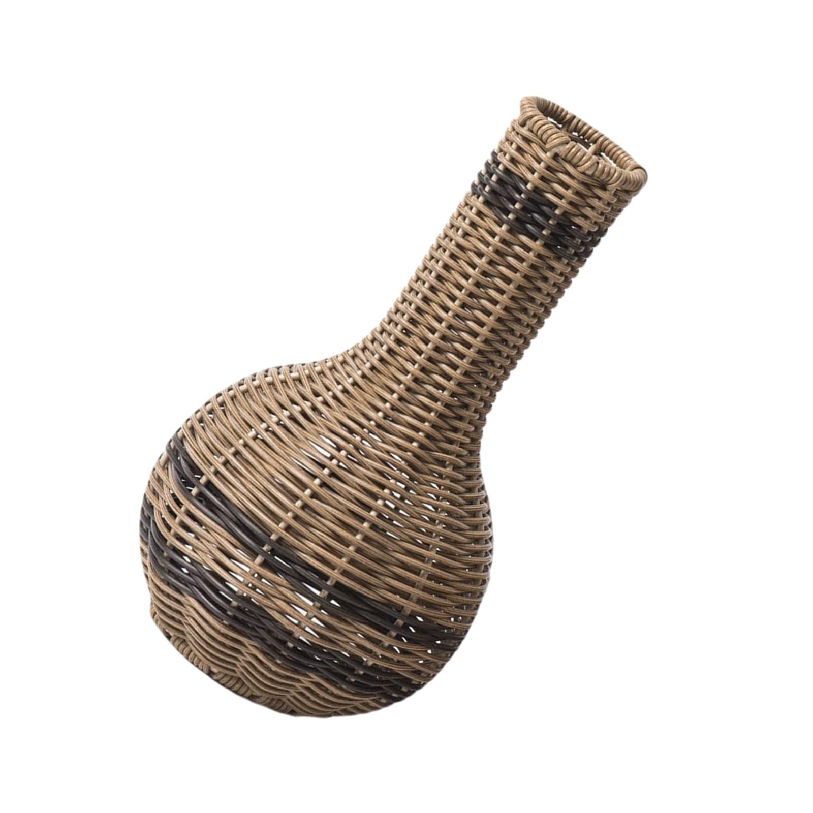 Kalttoy Xh24315b Imitation Rattan Woven Vase Artificial Dried Flower Basket Florals Arrangement Holder Container For Home Table Decors Woven Flower Vase