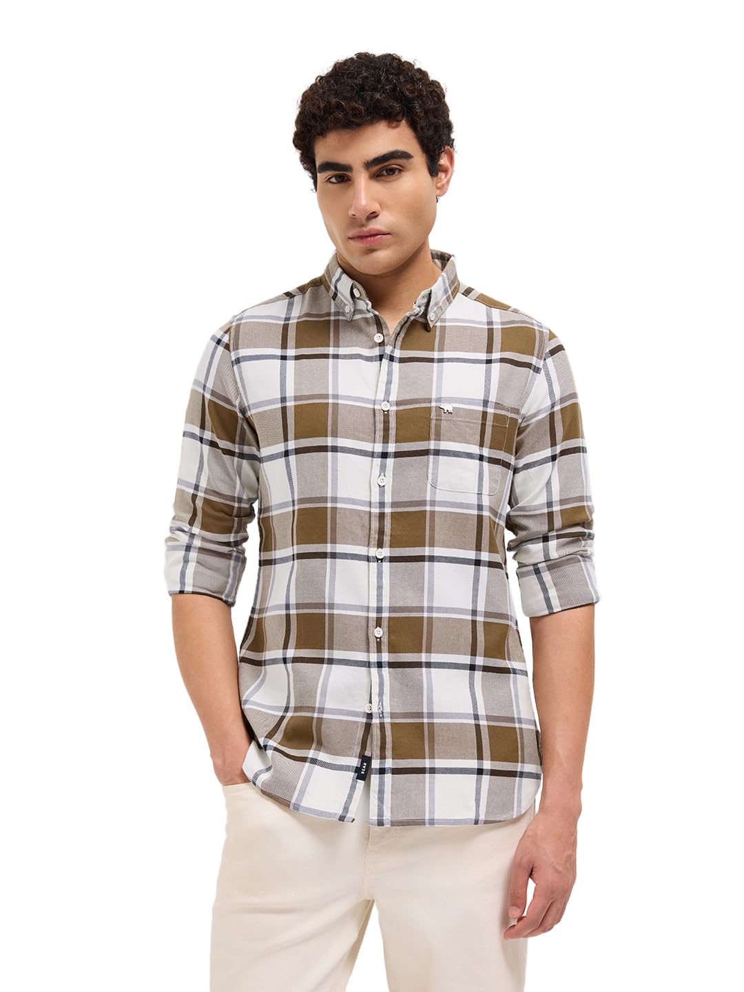 the bear house Men's Checked Slim Fit Shirt-picture-12