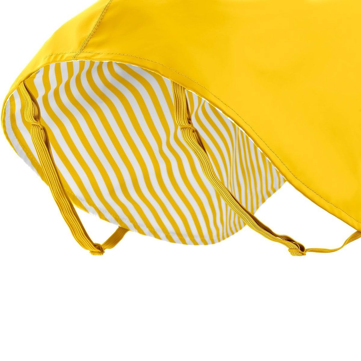 HUNTER Milford Chubasquero para Perro, Amarillo, Resistente al Agua y Viento, cinturón Abdominal Ajustable con Velcro, presillas elásticas para Ajuste Seguro, óptimo para arnés, Talla: 55 cm