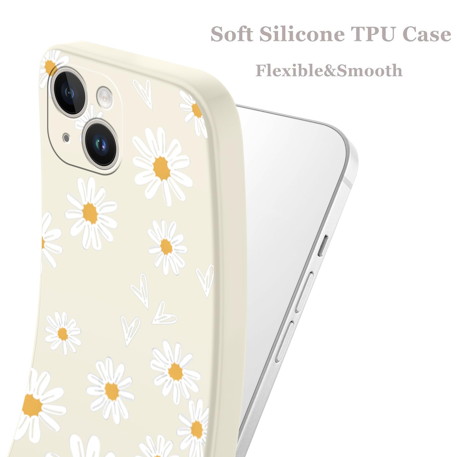 Yoedge Transparente Coque Pour IPhone 13 Pro Max, Aesthetic Vie Marine Beige Motif Étui Mignon - View #5