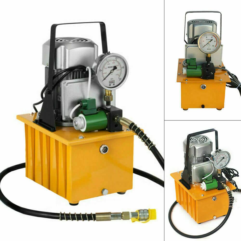 Pompa idraulica elettrica con valvola magnetica, pompa idraulica, 1400 giri/min, 750 W, 700 bar