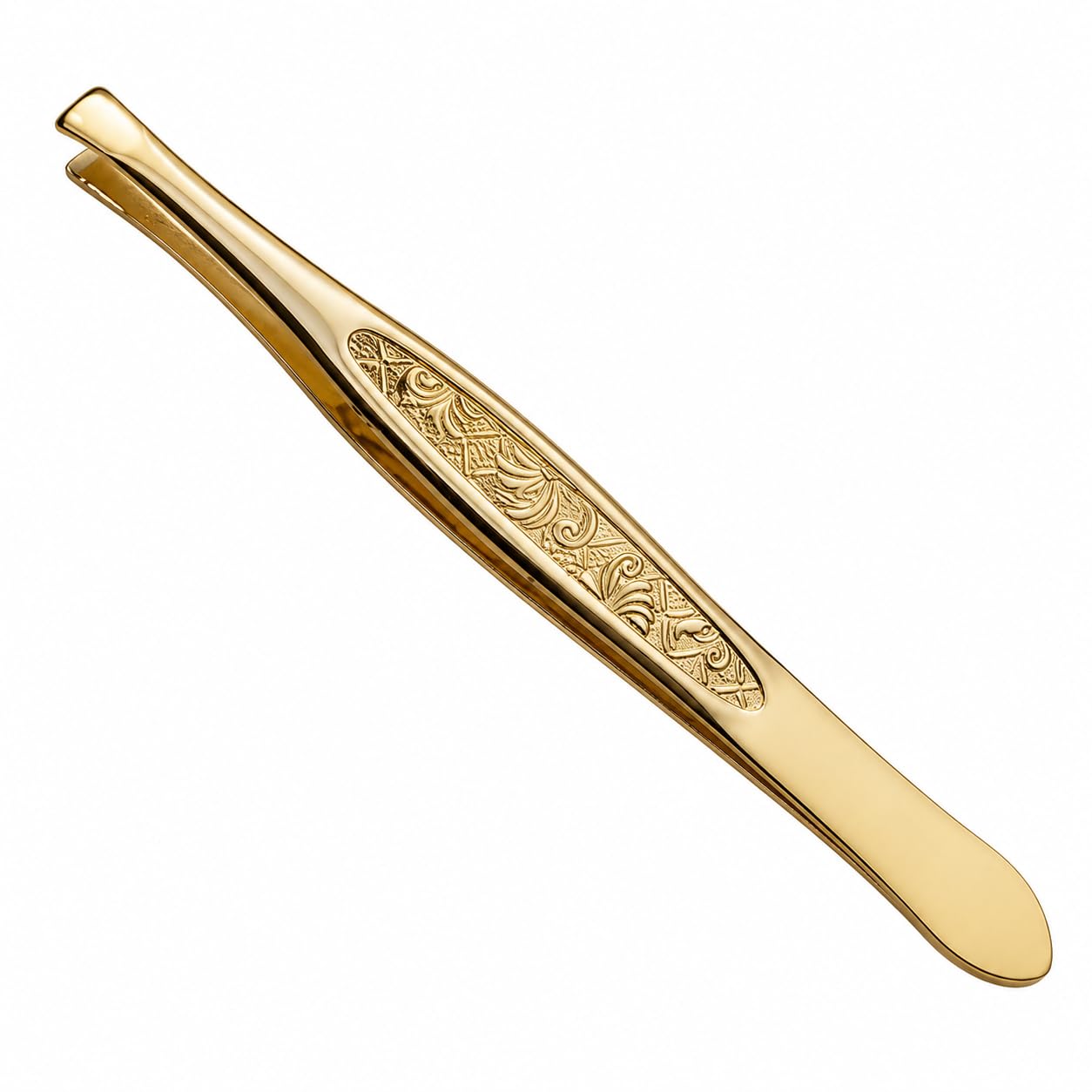 Precision Tweezer, Gold, Stainless Steel, Slanted Tip, 9 cm, for Eyebrows, Eyelashes & Facial Hair Removal, Travel Friendly-image-34