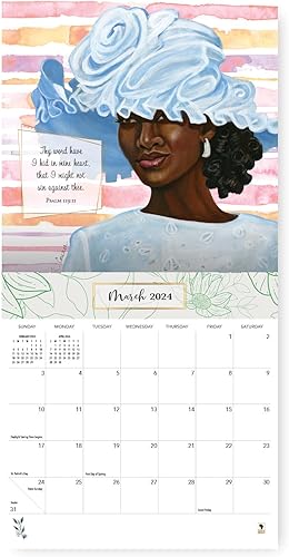 Miniatura 3 de African American Expressions Calendarios de pared 2024  Calendarios mensuales que celebran la cultura e historia negra  Calendario colgante de 12 x