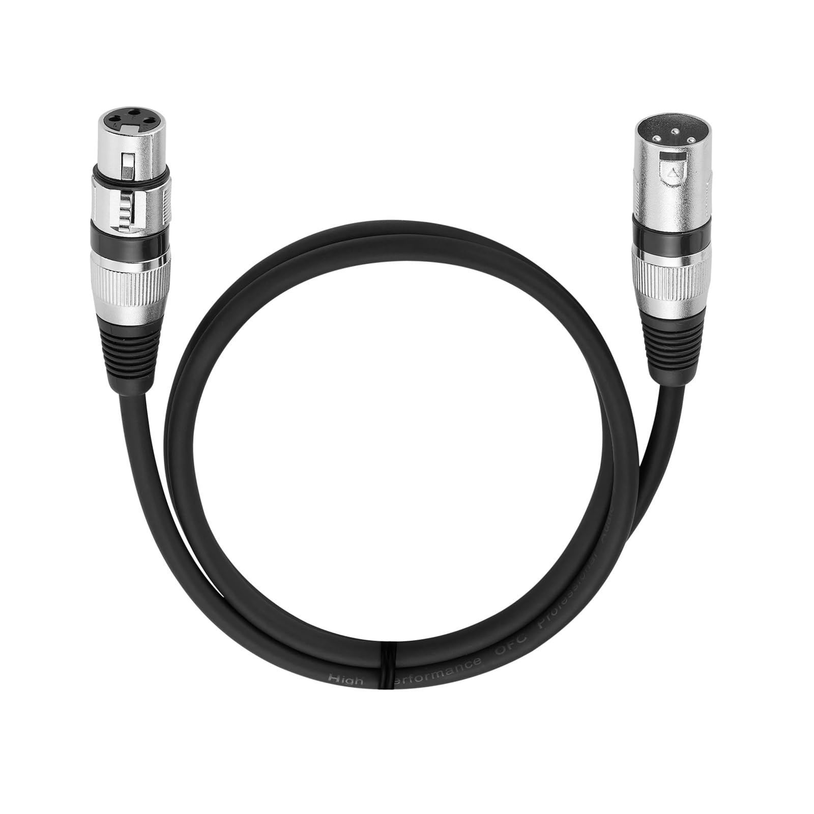 3-pinowy zbalansowany kabel XLR Ekranowany męsko-żeński kabel audio do miksera mikrofonu 1 m 1,8 m 3 m 5 m 10 m 15 m 20 m (Purple Circle, 1,8 m)