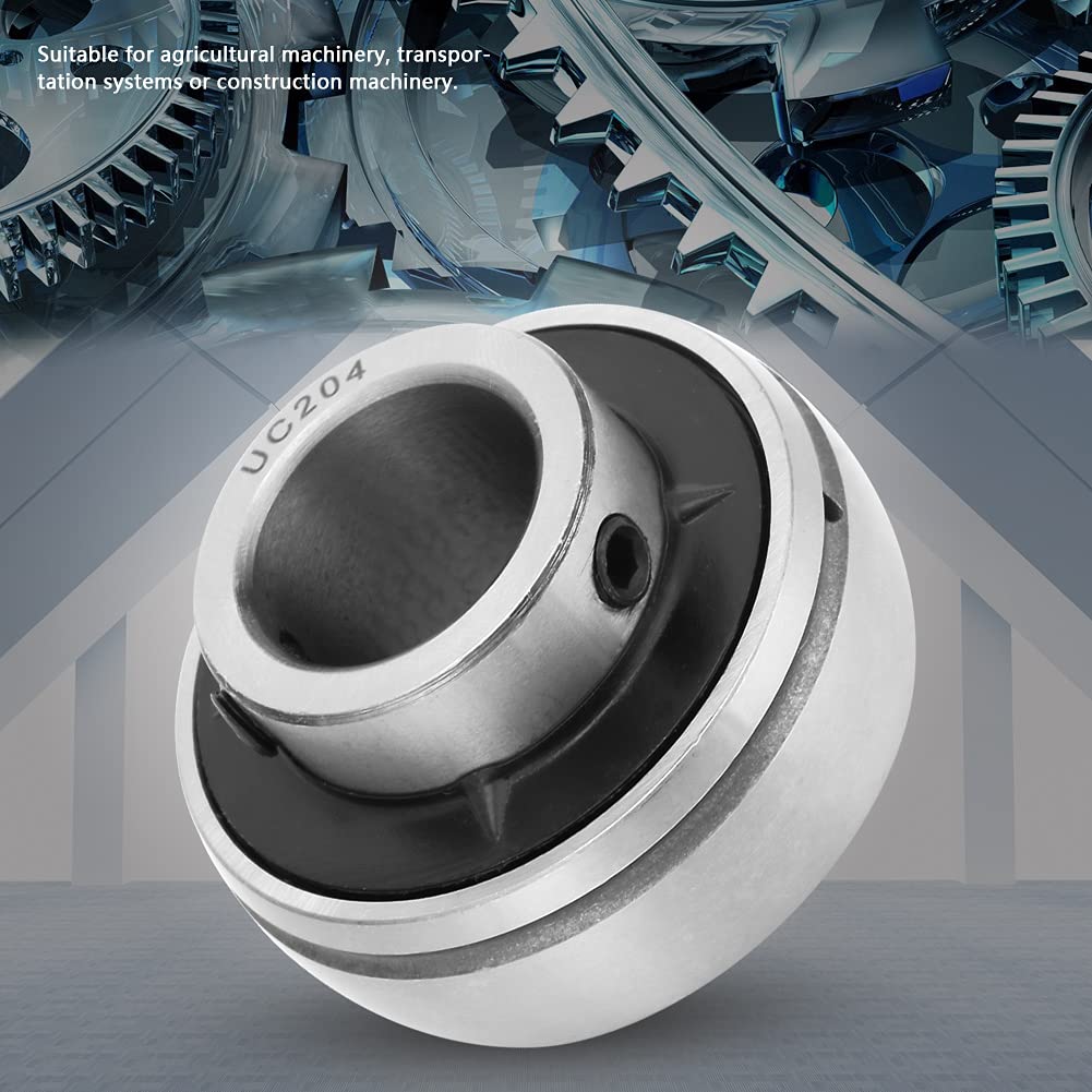 Rodamiento de bolas axial radial para maquinaria agrícola transportadores UC204 20 mm acero durable carga pesada