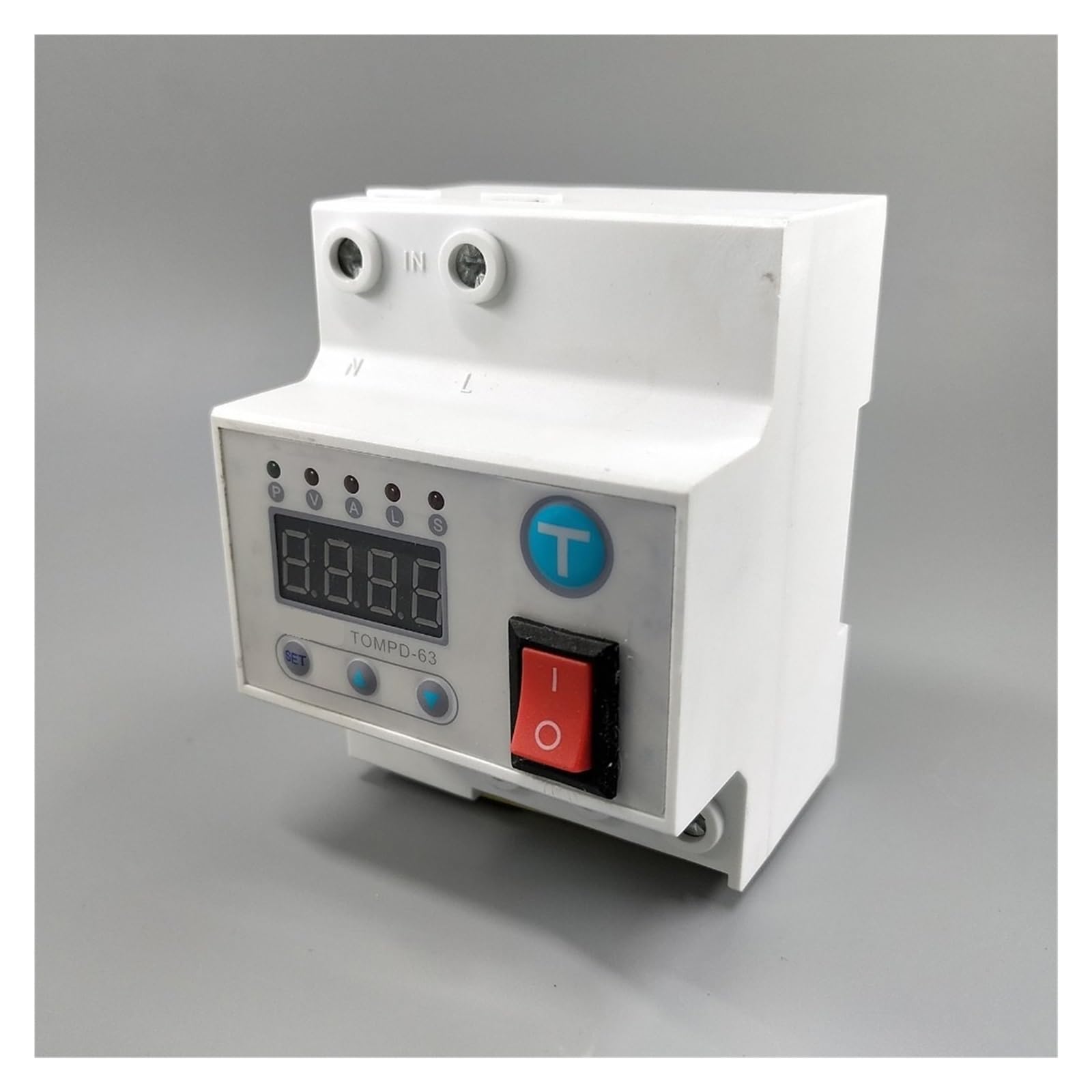 RWRAPS Protector de Voltaje Disyuntor de reconexión automática de 63A con sobretensión y subtensión, protección contra Fugas, relé de protección contra sobretensiones
